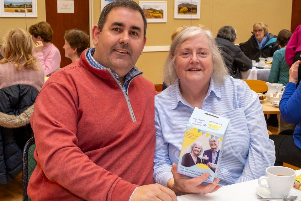 Mark Kinsella and Róisín Long at the Delgany ICA Alzheimer's Tea Day at Kilian House Greystones.