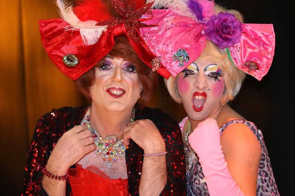 Ugly sisters Barby (Rory Cowan) and Buffy (Rob Murphy) , who are appeared in CInderella at the Tivoli Theatre