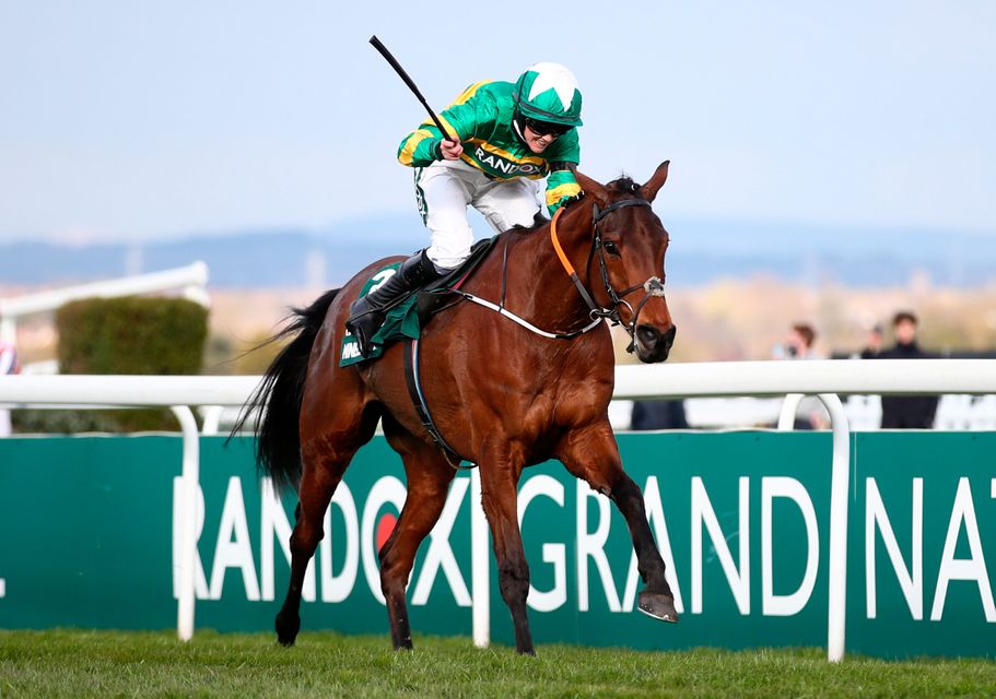 Minella Times ridden by Rachael Blackmore wins the Randox Grand National Handicap Chase. Photo credit: Tim Goode/PA Wire.