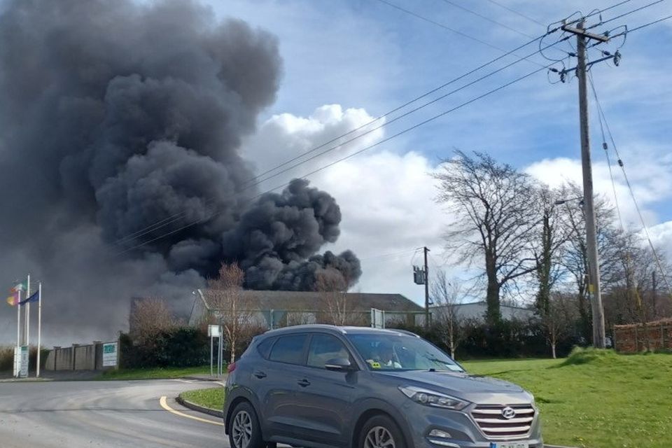 The fire at the Culcita plant near New Ross, Co Wexford.