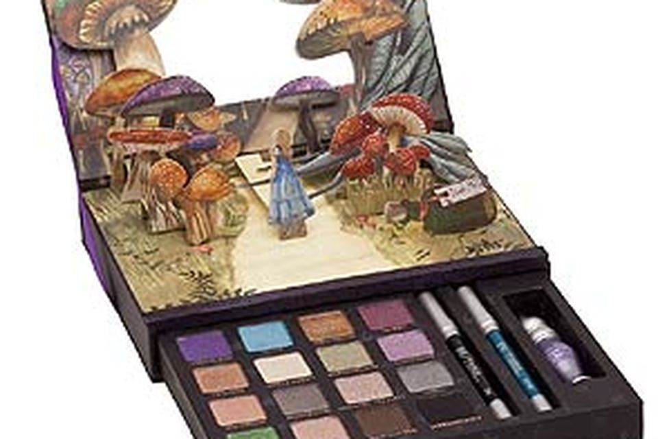 The Urban Decay Alice in Wonderland Book of Shadows - available from Debenhams