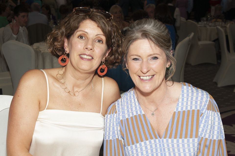 Jackie Meehan and Margaret Corcoran were at the Gorey Community School's teachers retirement function in the Amber Springs on Friday evening. Pic: Jim Campbell