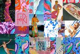 thumbnail: Behind the scenes: Faye-Anna Rochford's moodboard for her Seashell collection with her eight, original, handpainted print designs.