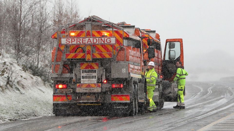 Gritting lorries will be out in force as severe weather is expected across Ireland (Niall Carson/PA)