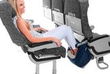 thumbnail: Fly LegsUp device allows travellers to rest their legs in various angles to suit their comfort level. Credit: Fly LegsUp