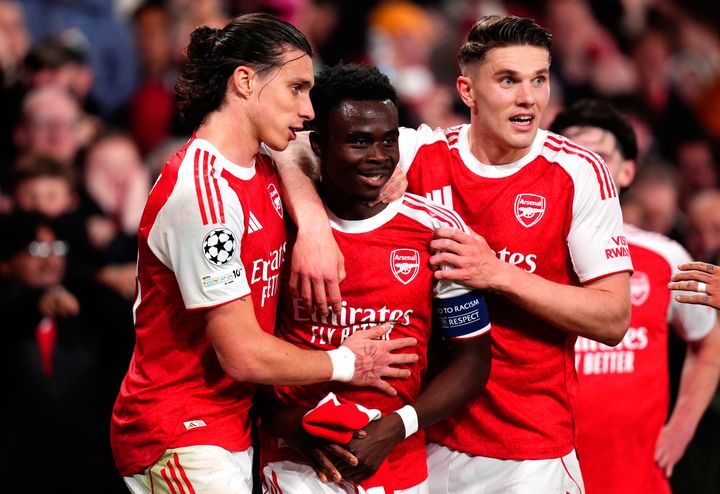 Bukayo Saka books place in Champions League final as Arsenal end 20-year wait