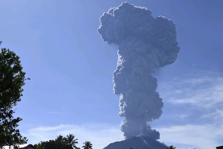 Indonesia's Mount Ibu volcano erupts as tourists and residents urged to avoid area