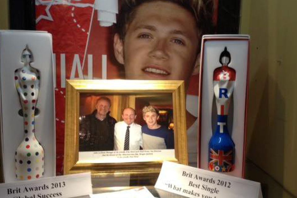 A shrine to Niall Horan at the Greville Arms, Mullingar