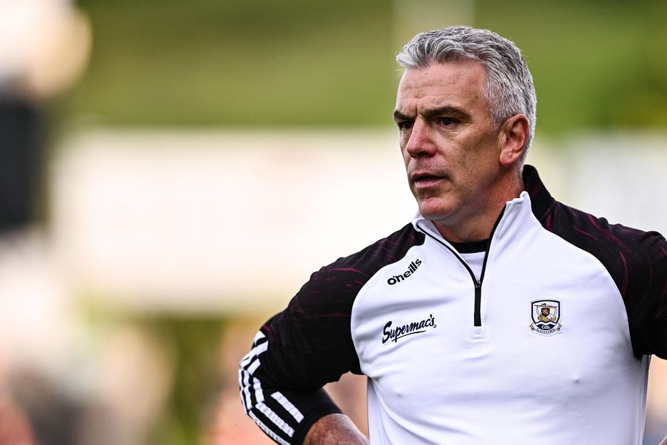 Galway manager Pádraic Joyce at Kingspan Breffni in Cavan on Saturday. Photo: Ben McShane/Sportsfile