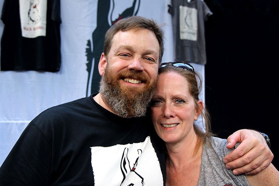 Richard Siberry and Michaela Dillon at Black Donkey Brewing