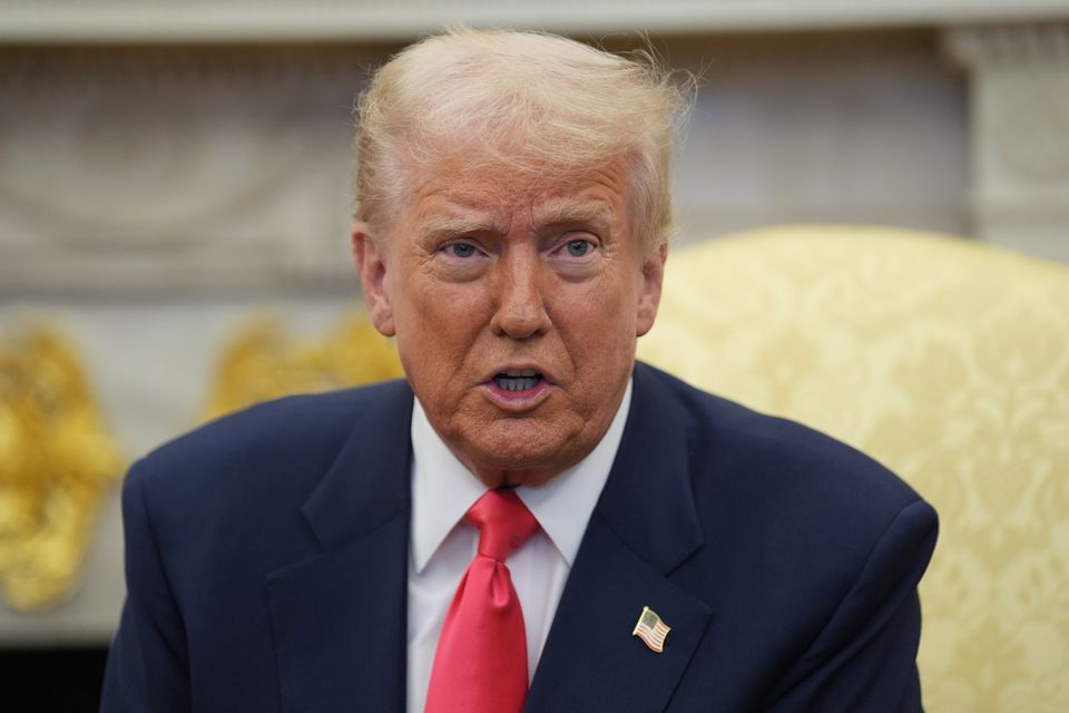 US president Donald Trump has accused other countries of undermining the US movie industry. Photo: Niall Carson/PA