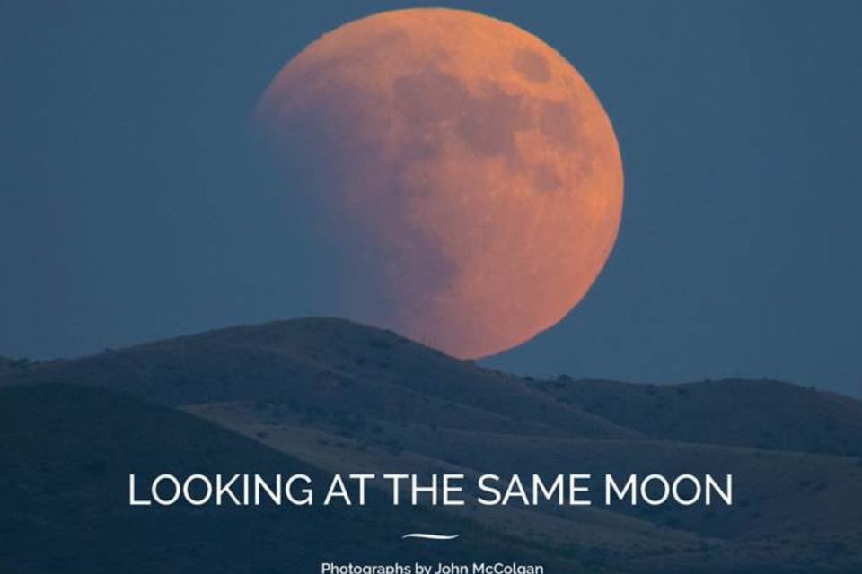 'Looking at the Same Moon' by John McColgan, a book of photos by the Trocaire ambassador to raise funds for the charity