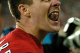 thumbnail: File photo dated 25-05-2005 of Liverpool's Steven Gerrard celebrates winning the Champions League. 
Rebecca Naden/PA Wire.