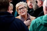 thumbnail: Frances Fitzgerald MEP at The Holy Cross Church in Dundrum during Michael O'Regan's funeral mass. Photo by Steve Humphreys 24th February 2024.