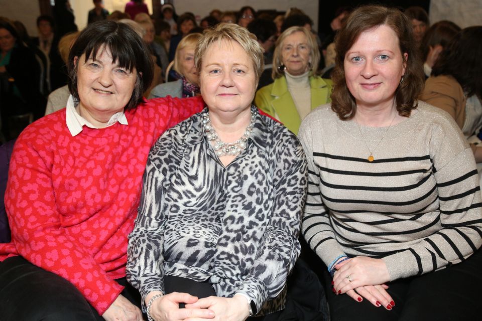 Treasa O’ Reilly, Jo Allen and Catherine Culloty pictured at the ‘Sister Act’ Fashion Show in the Cultúrlann, Newmarket