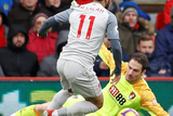 thumbnail: Salah leaves keeper Asmir Begovic grounded as he completes his hat-trick