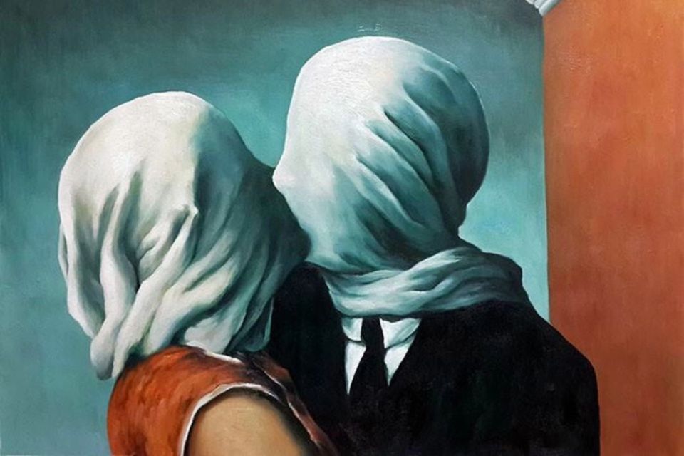 The Lovers II by Rene Magritte