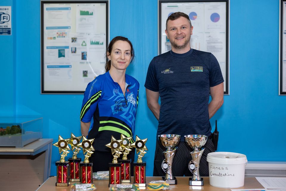 Linda Mannix and Stephen Hayes pictured in the Killarney Sports and Leisure Centre on Saturday. Photo by Tatyana McGough.