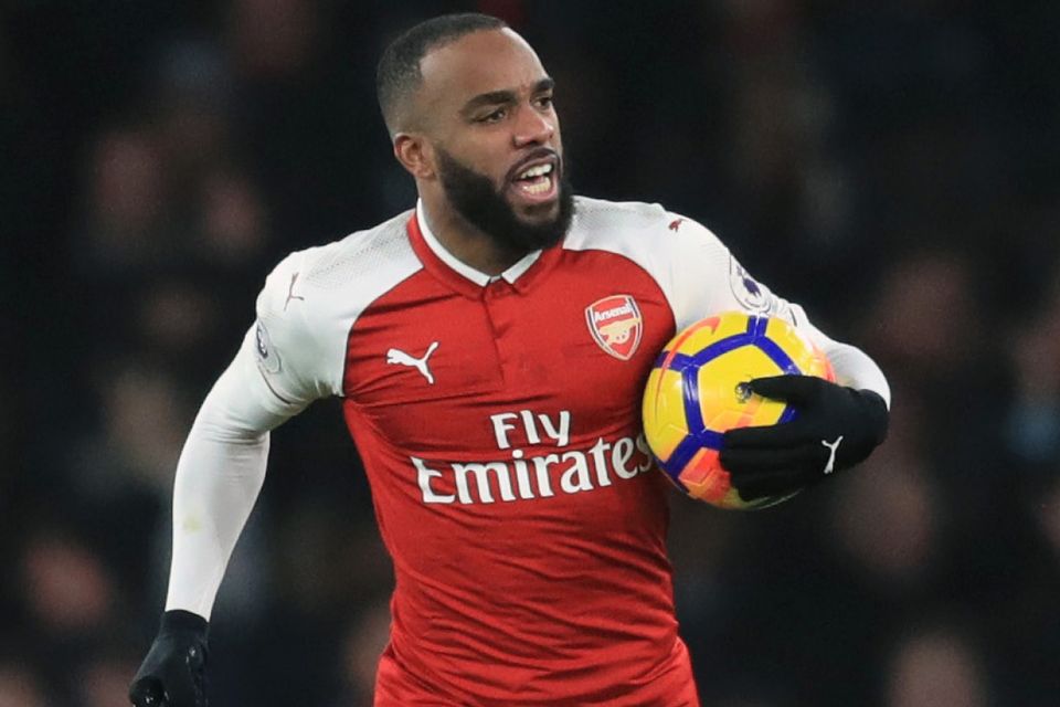 Alexandre Lacazette has not scored for Arsenal since his goal against Manchester United on December 2