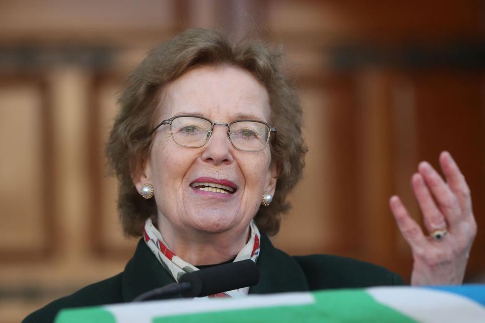 Former Irish president Mary Robinson. Photo by: Niall Carson/PA