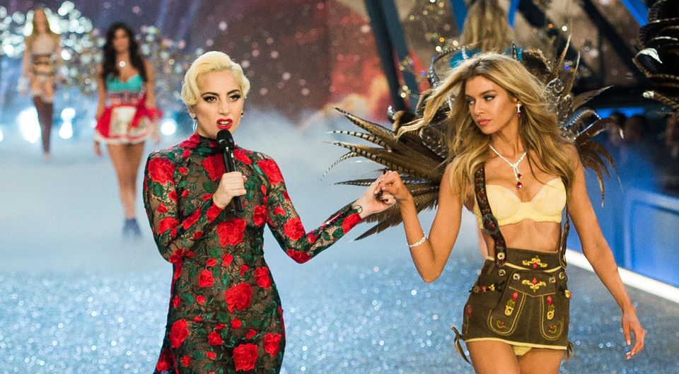 Stella struts her stuff at the Victoria’s Secret show with Lady Gaga