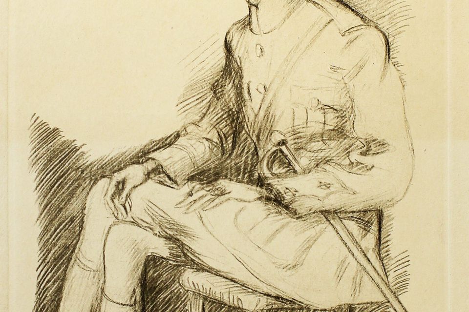 Grace Gifford's sketch of Joseph Plunkett.