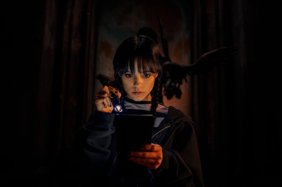 Jenna Ortega as Wednesday Addams in 'Wednesday'. Image: Netflix