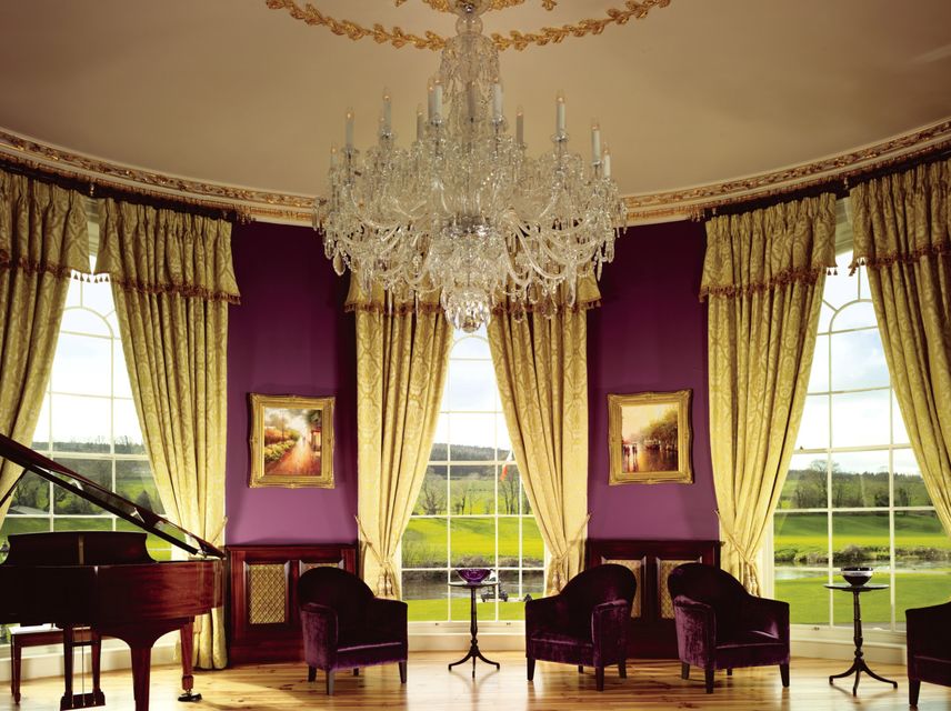 One of the reception rooms of Castlehyde