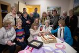 thumbnail: The late Babs Mearns celebrates her 104th birthday party with a huge cake amongst friends, family and neighbours. Photo: Liz White