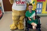 thumbnail: Sophie in hospital on St Patrick's Day following her operations