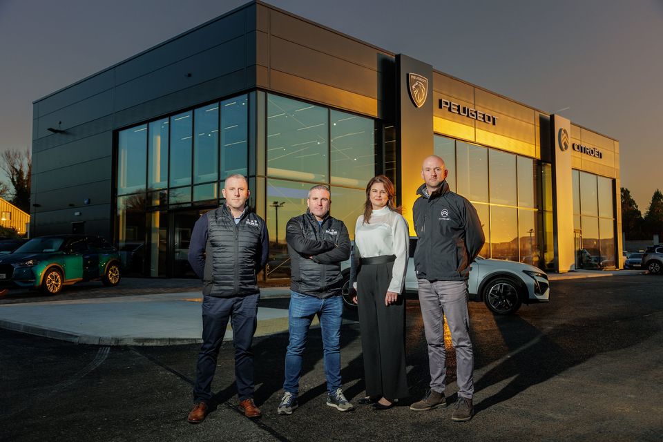 Kevin McMorrow, Chief Commercial Officer; Kevin Egan, business owner; Debora Walsh, business owner and Chief Financial Officer and Ronan Hunt, Citroen Brand Manager. Pic: James Connolly.