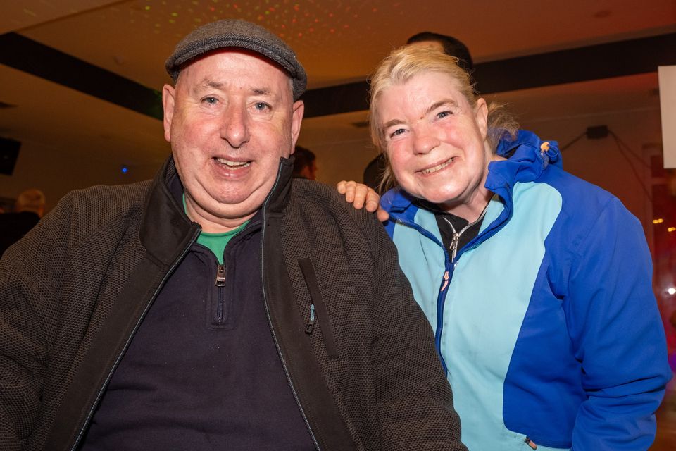 Adrian Flaherty and Michelle Lane at the Bray Lakers Disco. Photo: Leigh Anderson