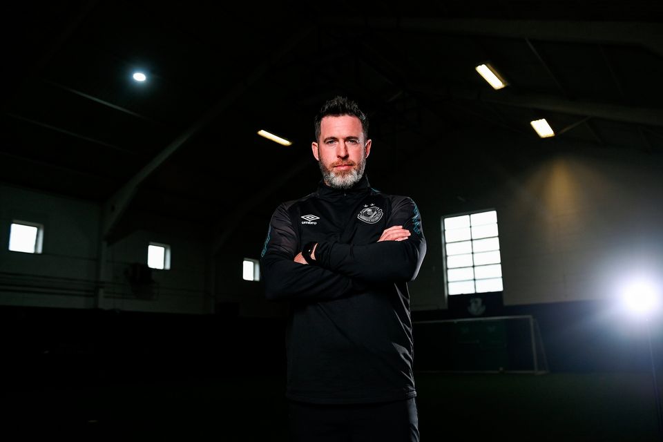 Manager Stephen Bradley during a Shamrock Rovers media conference. Photo: Sportsfile