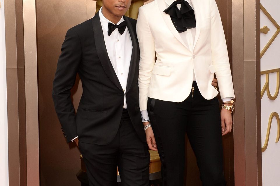Pharrell Williams and Helen Lasichanh Are Couple Style Goals at