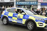thumbnail: Garda escort for the St Patrick's Day parade in Gorey. Pic: Jim Campbell