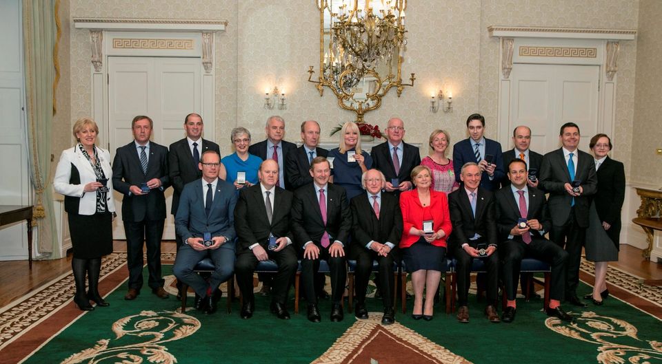Members of the government last April. Photo: Kyran O’Brien