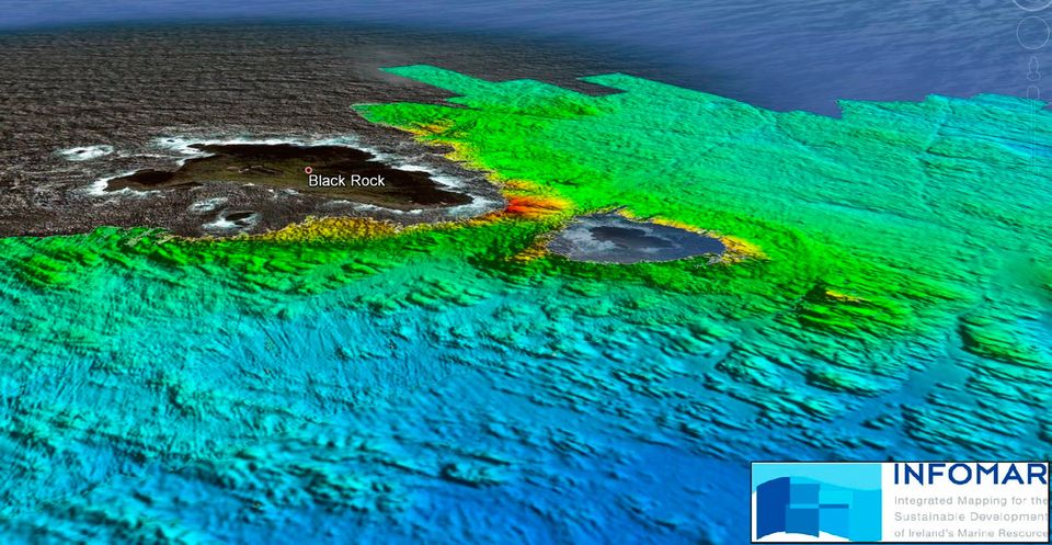 Multibeam Sonar image of the seabed taken by INFOMAR