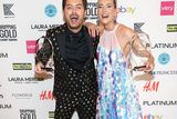 thumbnail: Brian Dowling Gourounlian with his award for Ireland's Most Stylish Man  and Louise Cantillon with her award for Ireland's Most Stylish Newcomer at the Platinum VIP Style Awards 2024 at the Intercontinental Hotel in Ballsbridge,Dublin.
Picture Brian McEvoy