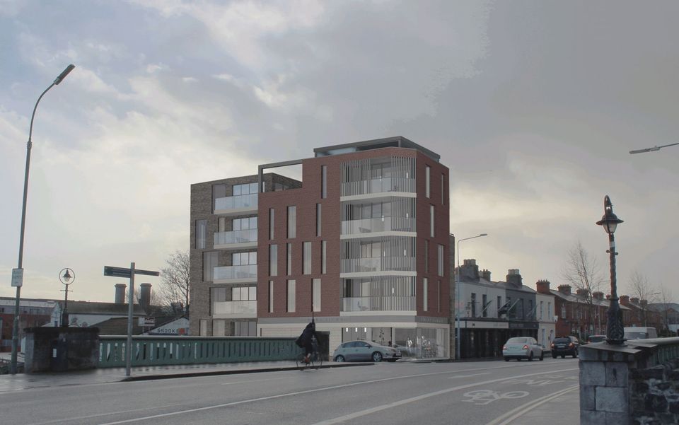 A CGI of what the site at 113 Phibsborough Road would look like when developed