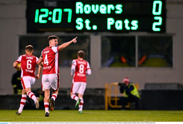 League of Ireland: St Pat’s storm into lead against Shamrock Rovers in big night in title run in