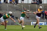 thumbnail: Rory O'Connor fires to the Kerry net during the second-half of Saturday's All-Ireland Senior hurling championship preliminary quarter-final in Austin Stack Park, Tralee.