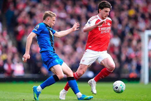 Declan Rice misses training as Arsenal host Sporting Lisbon for decisive Champions League quarter-final