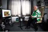 thumbnail: 21 July 2020; Former Republic of Ireland squad kit manager Charlie O'Leary watches the broadcast of Jack Charlton’s funeral service, in West Road Crematorium, at his home in Dublin. The former Republic of Ireland manager Jack Charlton lead the Republic of Ireland team to their first major finals at UEFA Euro 1988, and subsequently the FIFA World Cup 1990, in Italy, and the FIFA World Cup 1994, in USA.  Photo by Ray McManus/Sportsfile