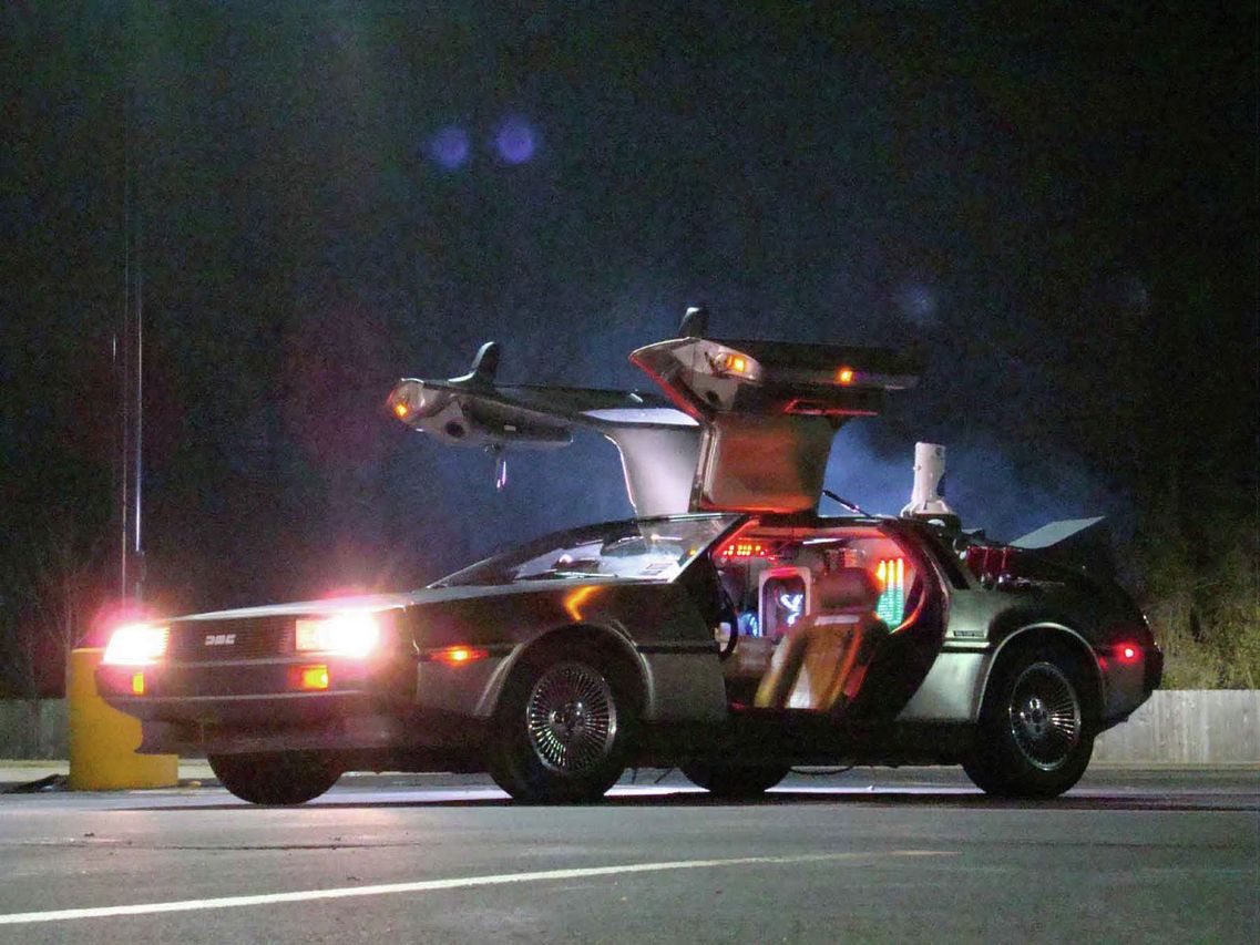 Back to the Future's DeLorean time travel car voted best fictional gadget  from the movies - Irish Mirror Online