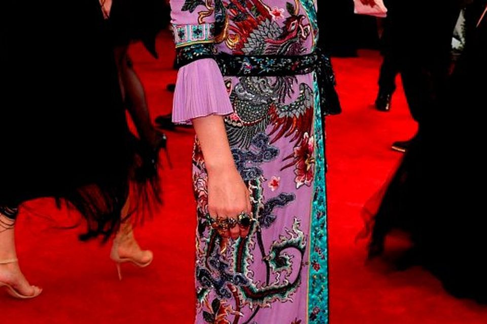 Georgia May Jagger attends the "China: Through The Looking Glass" Costume Institute Benefit Gala at the Metropolitan Museum of Art on May 4, 2015 in New York City.  (Photo by Larry Busacca/Getty Images)
