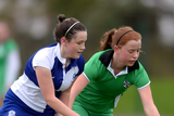 thumbnail: Aoife Kelly, right, Muckross Park, in action against Lara Bateson, St. Andrews. Senior Girls Hockey Premier League semi-final, Muckross Park College v St. Andrews. Muckross, Donnybrook, Dublin. Picture: Caroline Quinn