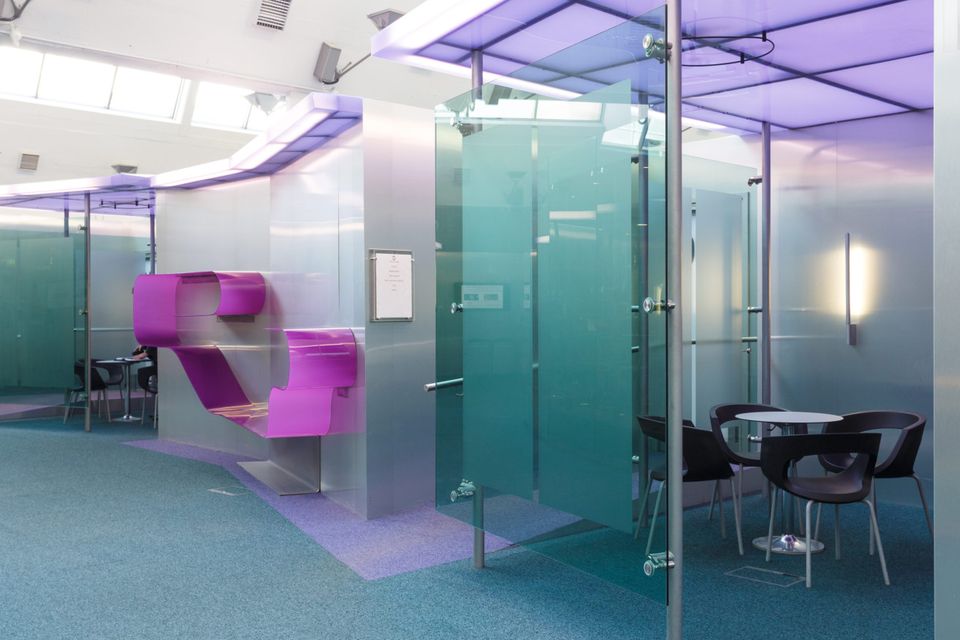 Small workspaces such as these at the Digital Hub in Dublin are becoming increasingly popular