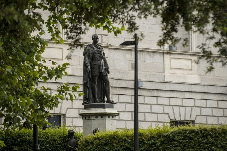 The statue of Albert is now almost completely enclosed by a hedge. Photo: Douglas O'Connor