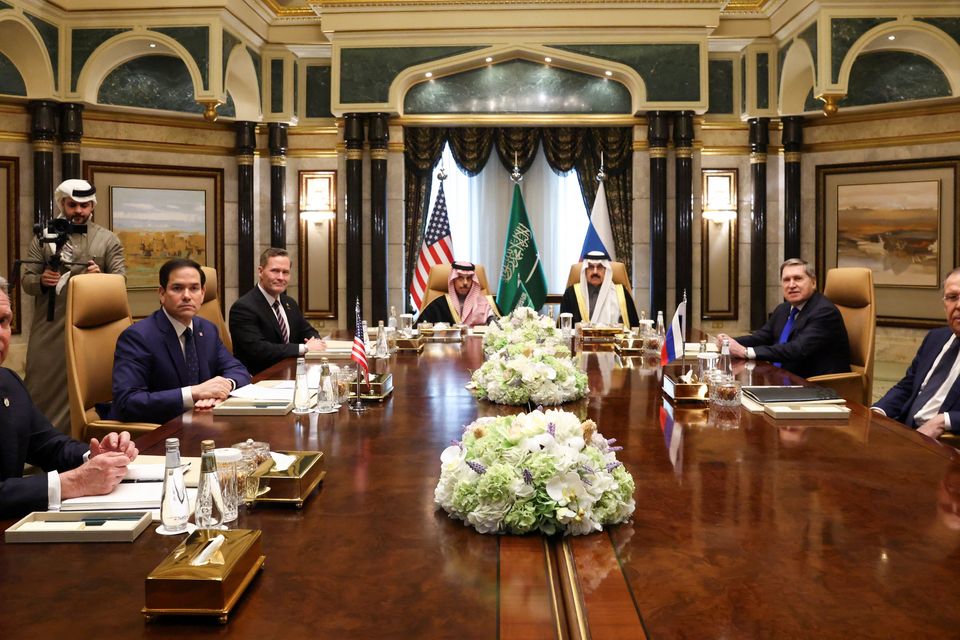 Donal Trump and Vladimir Putin’s senior officials hold talks in Saudi Arabia on ending war – but Ukraine not at meeting