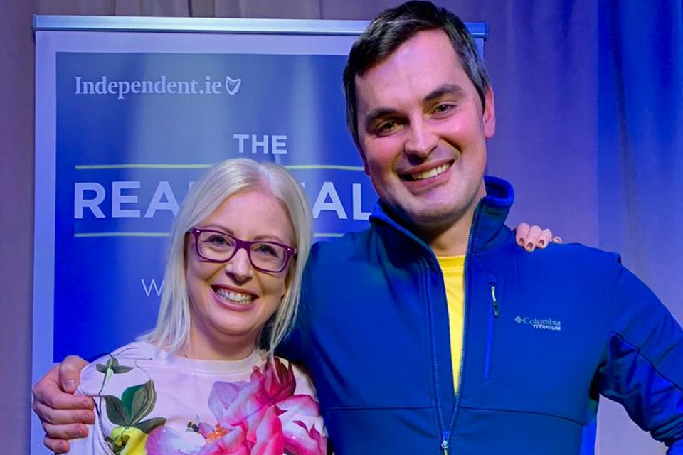 Karl Henry with Operation Transformation dietitian Aoife Hearne